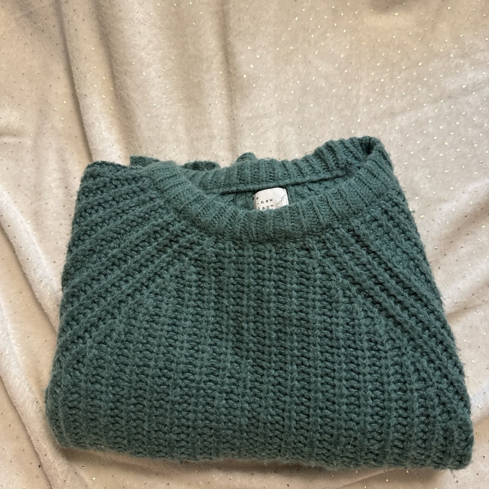 A New Day Teal Knit Sweater